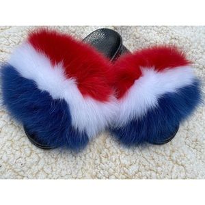 Fox fur slides